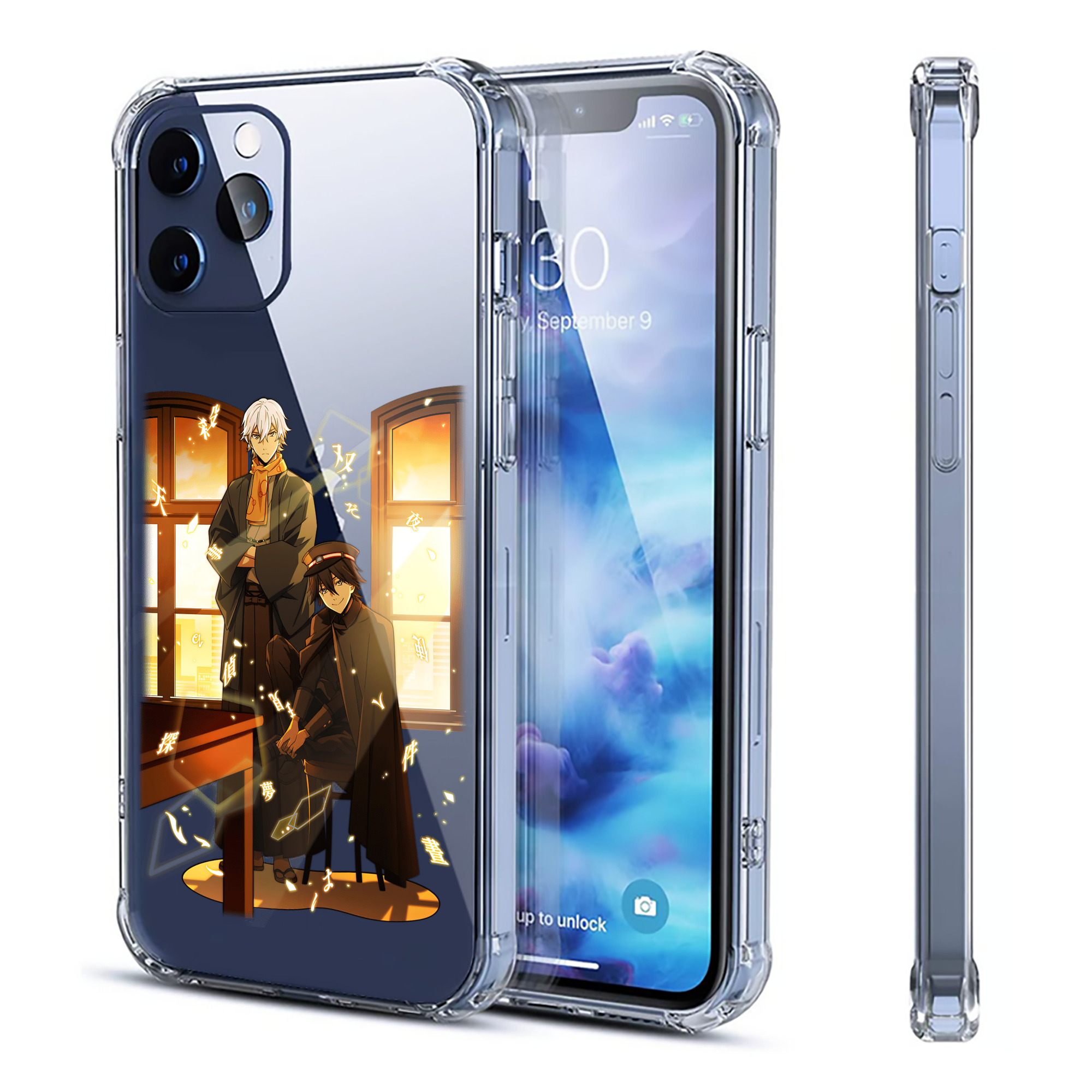 （画像用） 文豪ストレイドッグス Bungo Stray Dogs 【iPhone 12シリーズ対応】透明スマホケース（クリアソフトケース）